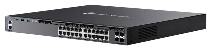 TP-Link Omada SG6428X Switch Gestionado L3, 24 Puertos Gigabit, 4 SFP+ 10G, 1U Negro