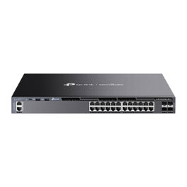 TP-Link Omada SG6428X Switch Gestionado L3, 24 Puertos Gigabit, 4 SFP+ 10G, 1U Negro