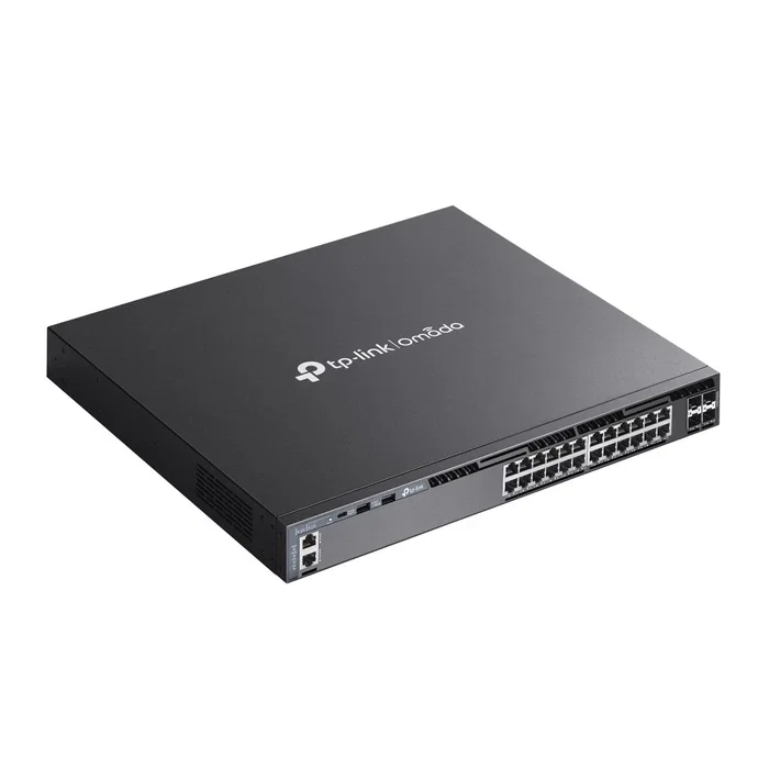 TP-Link Omada SG6428X Switch Gestionado L3, 24 Puertos Gigabit, 4 SFP+ 10G, 1U Negro