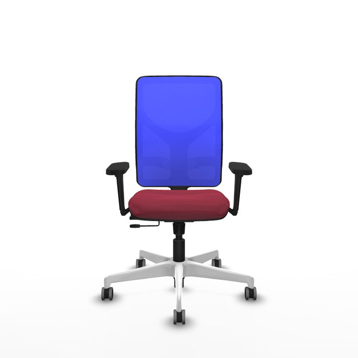 PIQUERAS Y CRESPO Silla de oficina Motilla con mecanismo Sincro/Traslack, Granate y Azul PIQUERAS Y CRESPO Silla de oficina Motilla con mecanismo Sincro/Traslack, Granate y Azul