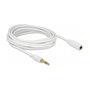 DeLOCK 85591 Cable de extensión de audio 3,5 mm blanco 5 m