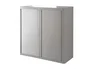Paperflow Armario con 2 Puertas Correderas y Cerradura Color Gris Estructura de Acero y Poliestireno