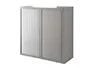 Paperflow Armario con 2 Puertas Correderas y Cerradura Color Gris Estructura de Acero y Poliestireno