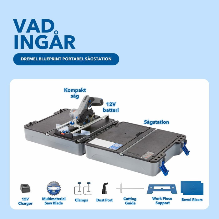 Dremel Estación de sierra CS12V-S1C con sierra compacta de 12 V, accesorios, batería de 2 Ah y cargador