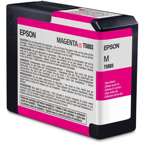 Epson Cartucho Magenta UltraChrome K3 T5803 80ml Epson Cartucho Magenta UltraChrome K3 T5803 80ml