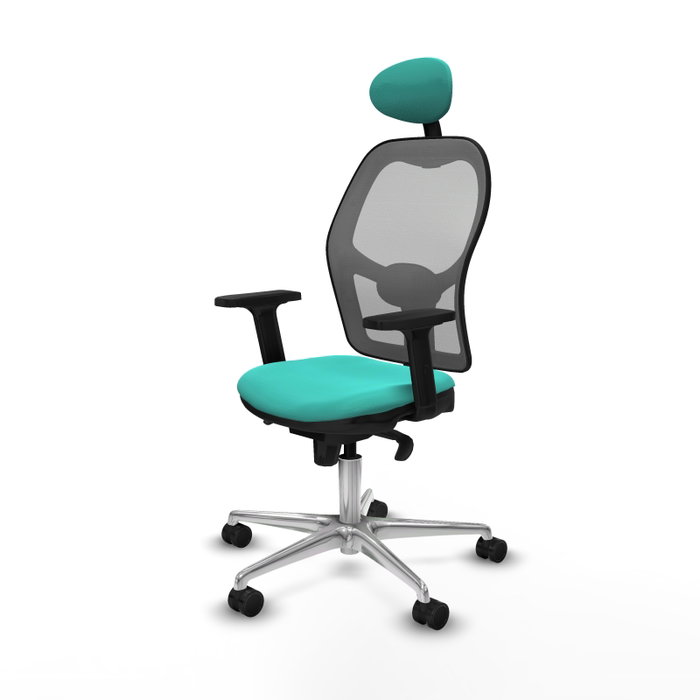PIQUERAS Y CRESPO Silla de oficina Jorquera con Mecanismo Sincro, Turquesa y Gris PIQUERAS Y CRESPO Silla de oficina Jorquera con Mecanismo Sincro, Turquesa y Gris