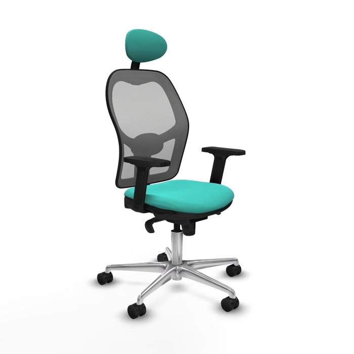 PIQUERAS Y CRESPO Silla de oficina Jorquera con Mecanismo Sincro, Turquesa y Gris PIQUERAS Y CRESPO Silla de oficina Jorquera con Mecanismo Sincro, Turquesa y Gris