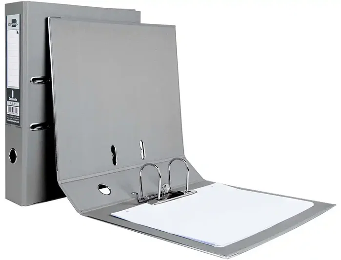Liderpapel Archivador de Palanca Folio Gris 52 mm