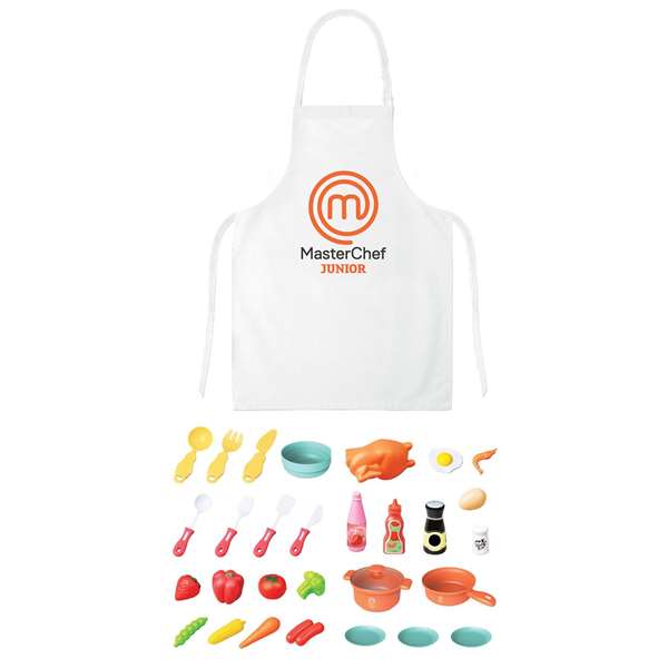 Famosa Cocina Electrónica MasterChef Jr con 31 Accesorios, Luces y Sonidos, 61 cm Alta Famosa Cocina Electrónica MasterChef Jr con 31 Accesorios, Luces y Sonidos, 61 cm Alta