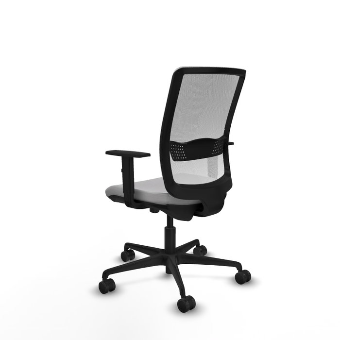 PIQUERAS Y CRESPO Silla de oficina Haches Gris claro y Blanco