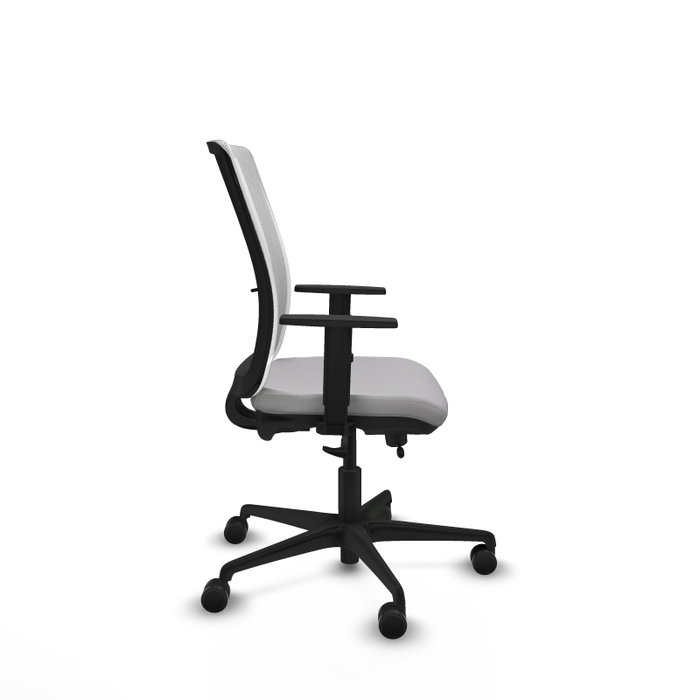 PIQUERAS Y CRESPO Silla de oficina Haches Gris claro y Blanco