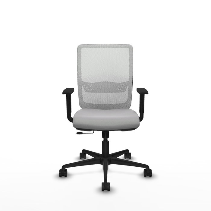 PIQUERAS Y CRESPO Silla de oficina Haches Gris claro y Blanco