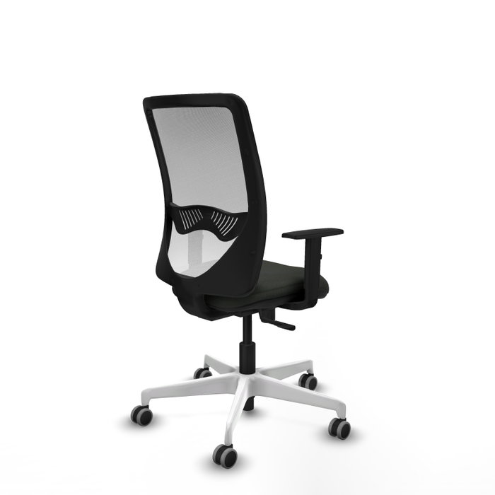 PIQUERAS Y CRESPO Silla de oficina Zulema con mecanismo Sincro, Negro y Blanco
