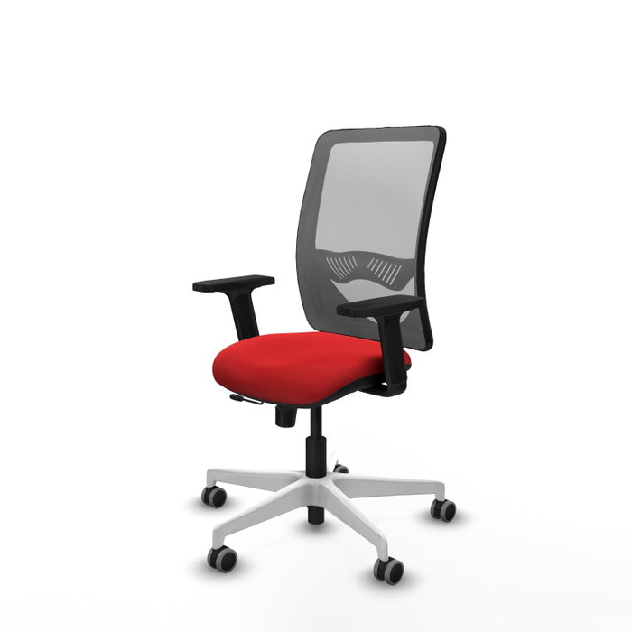PIQUERAS Y CRESPO Silla de oficina Zulema con mecanismo Sincro/Traslack, Rojo y Gris PIQUERAS Y CRESPO Silla de oficina Zulema con mecanismo Sincro/Traslack, Rojo y Gris
