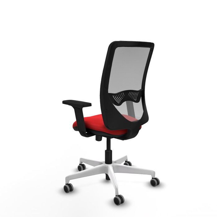 PIQUERAS Y CRESPO Silla de oficina Zulema con mecanismo Sincro/Traslack, Rojo y Gris PIQUERAS Y CRESPO Silla de oficina Zulema con mecanismo Sincro/Traslack, Rojo y Gris