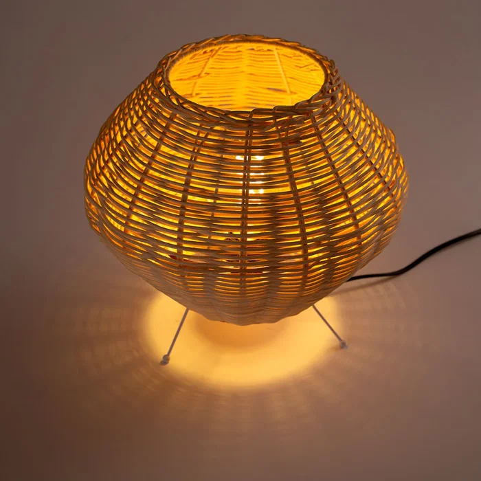 Lámpara de Mesa Alfred SKD-T-2018 Decoración Mediterránea Natural Boho-Chic Lámpara de Mesa Alfred SKD-T-2018 Decoración Mediterránea Natural Boho-Chic