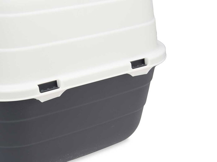 Mascow Arenero Cubierto Abatible Antracita 48x38x32 cm (Set de 12)