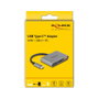 DeLOCK Adaptador USB Type-C a HDMI 4K con USB Type-A y USB Type-C PD 2.0 90 W 61071