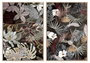 DKD Home Decor Cuadro de Lienzo con Hojas, Surtido de 2 Piezas