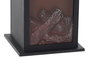 DKD Home Decor Chimenea Navidad Alpina Negra 12x18x12 cm
