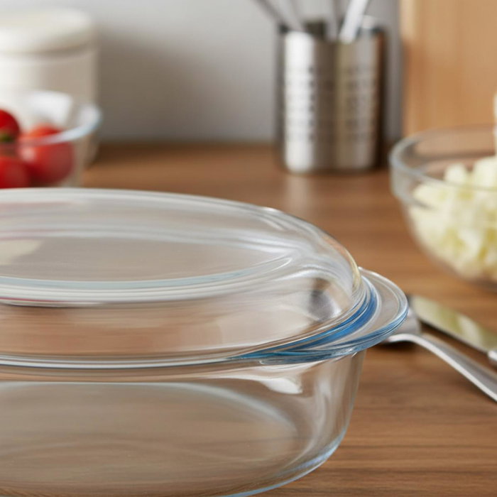 Pyrex® Cacerola de Vidrio Ovalada con Tapa Classic Vidrio 4,1L Pyrex® Cacerola de Vidrio Ovalada con Tapa Classic Vidrio 4,1L