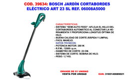 Bosch Art 23 SL Cortacésped Eléctrico 280W