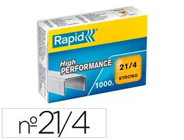 Rapid Grapas 21/4 Galvanizada Strong Caja 1000 Unidades 11x41x29 Mm