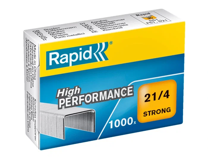 Rapid Grapas 21/4 Galvanizada Strong Caja 1000 Unidades 11x41x29 Mm