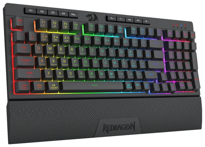 Redragon SHIVA 98 K515-RGB Teclado Gamer Membrana 98 Teclas RGB Negro Distribución Polaca