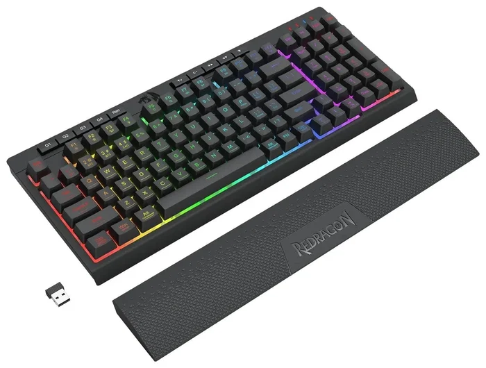 Redragon SHIVA 98 K515-RGB Teclado Gamer Membrana 98 Teclas RGB Negro Distribución Polaca
