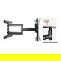 ROLINE TV-Wandhalterung Premium hoch-flexibel 37-80 Zoll (94-203 cm) bis 70 kg, aluminio/acero, negro, referencia 17.03.1246