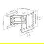 ROLINE TV-Wandhalterung Premium hoch-flexibel 37-80 Zoll (94-203 cm) bis 70 kg, aluminio/acero, negro, referencia 17.03.1246