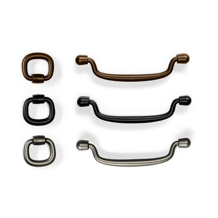 VIEFE Tirador para muebles Pendant en acabado Peltre