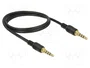 DeLOCK 85595 Cable de audio 3,5 mm 4 Pin Macho a Macho 1 m Negro