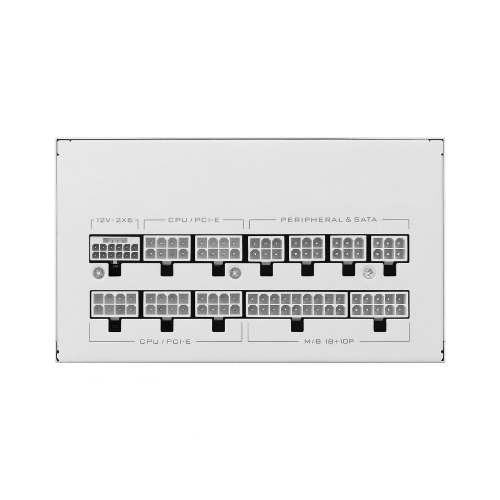 Lian Li SX1000P Fuente de Alimentación ATX 3.1/PCIe 5.1 1000W 80 PLUS Platinum, Cableado Modular, Color Blanco, 120 mm Ventilador FDB Lian Li SX1000P Fuente de Alimentación ATX 3.1/PCIe 5.1 1000W 80 PLUS Platinum, Cableado Modular, Color Blanco, 120 mm Ventilador FDB