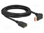 DeLOCK Cable de extensión DisplayPort macho 90° hacia arriba a hembra 8K 60 Hz 3 m