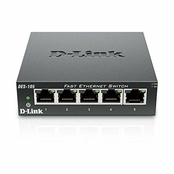 D-Link DES-105 Switch de 5 puertos Fast Ethernet 10/100 Mbps