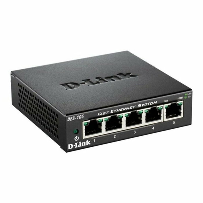 D-Link DES-105 Switch de 5 puertos Fast Ethernet 10/100 Mbps