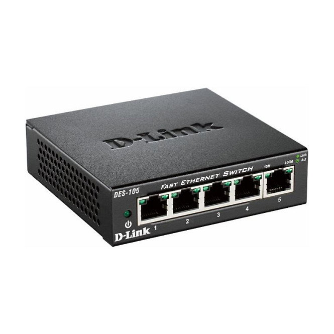 D-Link DES-105 Switch de 5 puertos Fast Ethernet 10/100 Mbps