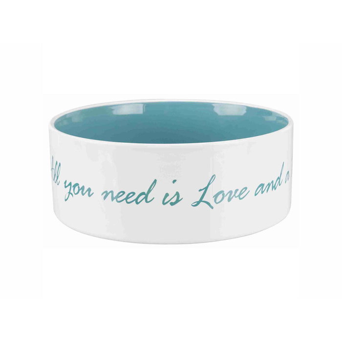 Comedero para Perro Trixie Blanco Turquesa 1,4 L