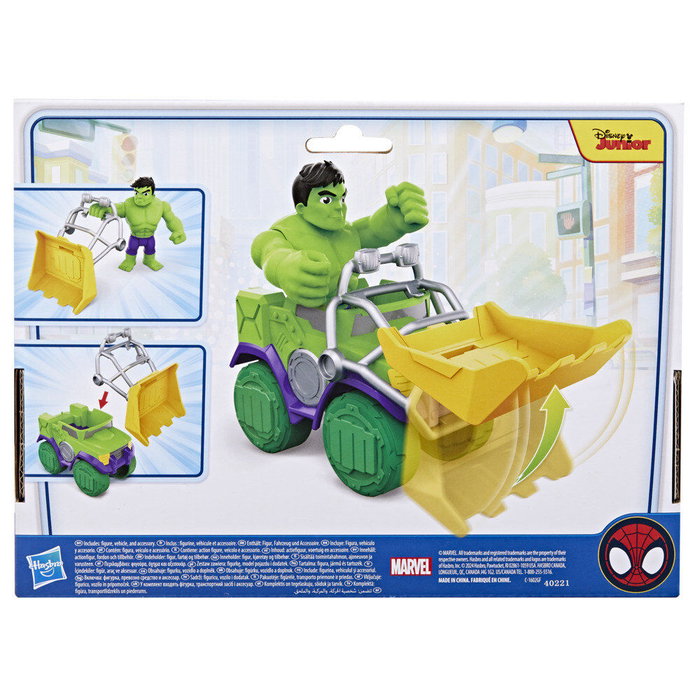 HASBRO Set Camion demoledor + figura Hulk Spidey and His Amazing Friends Marvel