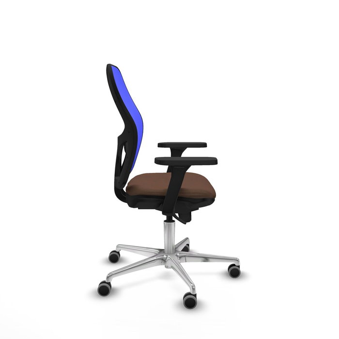 PIQUERAS Y CRESPO Silla de oficina Jorquera con mecanismo Sincro, brazos 3D y malla azul PIQUERAS Y CRESPO Silla de oficina Jorquera con mecanismo Sincro, brazos 3D y malla azul