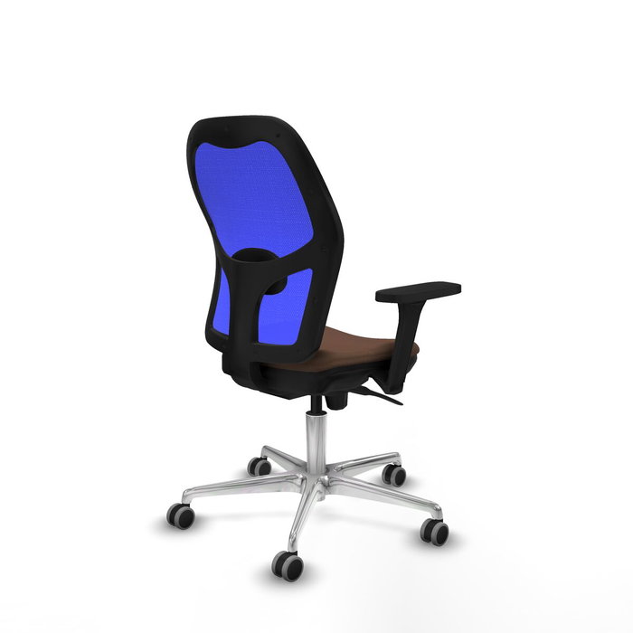 PIQUERAS Y CRESPO Silla de oficina Jorquera con mecanismo Sincro, brazos 3D y malla azul PIQUERAS Y CRESPO Silla de oficina Jorquera con mecanismo Sincro, brazos 3D y malla azul
