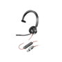 Poly Blackwire 3310 Auriculares Monoaurales USB-C con Certificación Microsoft Teams