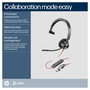 Poly Blackwire 3310 Auriculares Monoaurales USB-C con Certificación Microsoft Teams