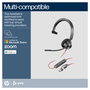 Poly Blackwire 3310 Auriculares Monoaurales USB-C con Certificación Microsoft Teams