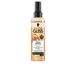 Schwarzkopf Mass Market GLISS TOTAL REPAIR Acondicionador Spray 200 ml con Queratina para Cabello Seco y Frágil sin Aclarado