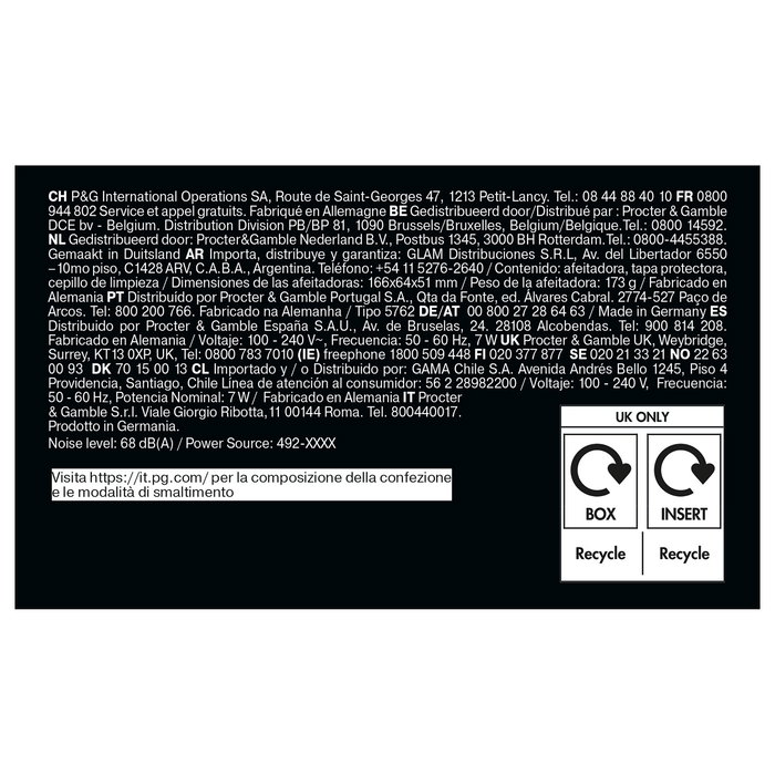 Braun Series 5 52-B1000s Máquina de Afeitar de Láminas, Negro, 3 Cabezas, Recargable