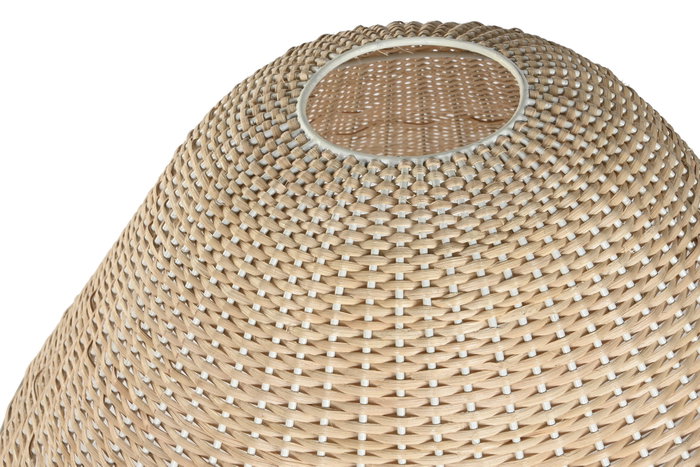 DKD Home Decor Lámpara de pie de ratán beige 60x60x112 cm