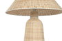 DKD Home Decor Lámpara de pie de ratán beige 60x60x112 cm